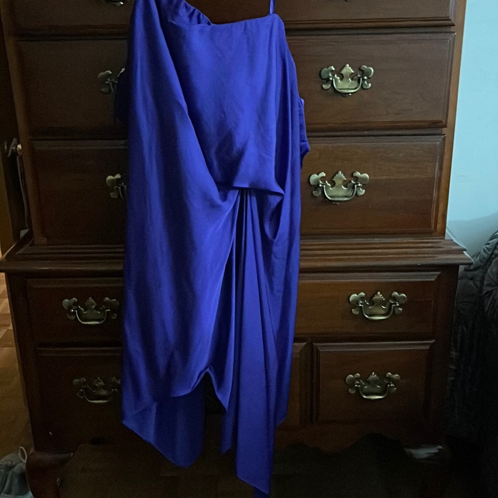 BCBC silk purple strapless dress. No wear or tear. Wore one or two times.
